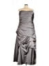 Andrew Adela 100% Polyester Gray Cocktail Dress Size 28 - photo 1