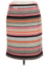 Halogen 100% Polyester Stripes Gray Casual Skirt Size 6 - photo 1