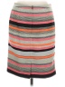 Halogen 100% Polyester Stripes Gray Casual Skirt Size 6 - photo 2
