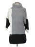 North Style Color Block Gray Turtleneck Sweater Size S - photo 1