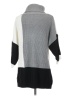 North Style Color Block Gray Turtleneck Sweater Size S - photo 2