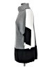 North Style Color Block Gray Turtleneck Sweater Size S - photo 5