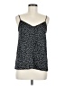 Equipment 100% Polyester Black Sleeveless Blouse Size M - photo 1