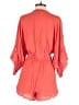 Amuse Society 100% Viscose Hearts Orange Romper Size S - photo 2