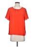 Banana Republic 100% Polyester Orange Short Sleeve Blouse Size S - photo 1