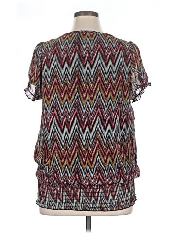 Lavish Short Sleeve Blouse (view 2)