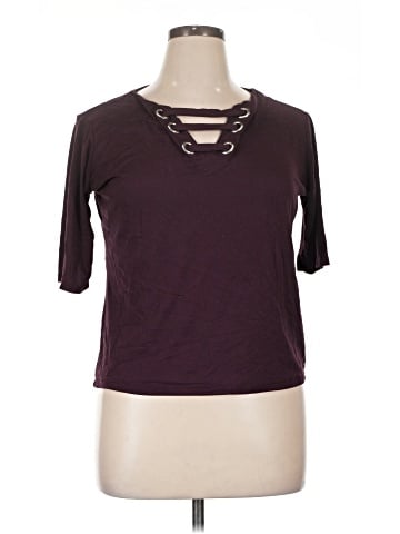 J for Justify 3/4 Sleeve Top (view 1)