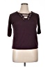 J for Justify Burgundy 3/4 Sleeve Top Size XL - photo 1