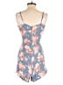 Volcom 100% Viscose Floral Blue Romper Size XS - photo 2