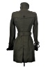 Burberry Green Tan Trenchcoat Size 4 - photo 2