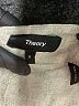 Theory Chevron-herringbone Gray Linen Pants Size 8 - photo 7