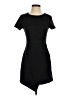 Aqua 100% Polyester Solid Black Casual Dress Size S - photo 1