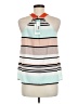 THML 100% Polyester Ivory Sleeveless Blouse Size M - photo 2