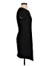 Aqua 100% Polyester Solid Black Casual Dress Size S - photo 4