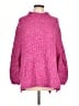 Pilcro Tweed Pink Turtleneck Sweater Size L - photo 1
