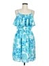 Lilly Pulitzer For Target 100% Polyester Paisley Blue Casual Dress Size M - photo 1