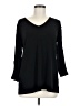 Susan Graver Black 3/4 Sleeve Top Size M - photo 1