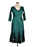 Komarov 100% Polyester Teal Casual Dress Size XL (4) - photo 1