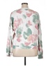 Caslon Floral White Teal Sweatshirt Size XL - photo 2