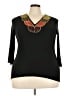 Ella Samani Black 3/4 Sleeve Top Size 3X - photo 1