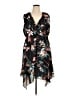 Roz & Ali 100% Polyester Tropical Black Casual Dress Size 16 - photo 1