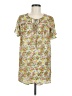Suzanne Betro 100% Polyester Yellow Short Sleeve Blouse Size M - photo 1