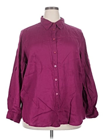 Avenue 3/4 Sleeve Button-Down Shirt (view 1)