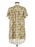 Suzanne Betro 100% Polyester Yellow Short Sleeve Blouse Size M - photo 2