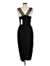 BCBGeneration 100% Polyester Solid Black Cocktail Dress Size 8 - photo 2