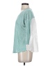 Freebird Teal 3/4 Sleeve Top Size S - photo 5