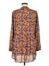 DR2 100% Polyester Orange Long Sleeve Blouse Size M - photo 2