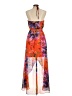 Bisou Bisou 100% Polyester Tropical Orange Casual Dress Size 8 - photo 2