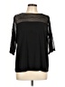 Clara Sun Woo Black 3/4 Sleeve Top Size L - photo 1
