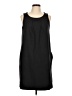 Lands' End Solid Black Casual Dress Size 10 - photo 1