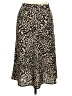 Have 100% Polyester Animal Print Gold Casual Skirt Size L - photo 1