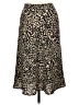 Have 100% Polyester Animal Print Gold Casual Skirt Size L - photo 2