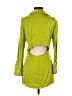 Zara 100% Viscose Green 3/4 Sleeve Button-Down Shirt Size S - photo 2