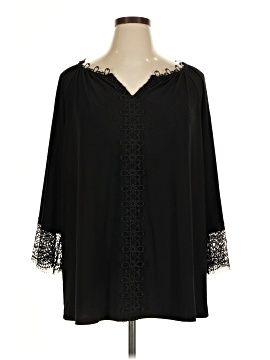 Dennis By Dennis Basso 3/4 Sleeve Blouse