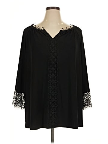 Dennis by Dennis Basso 3/4 Sleeve Blouse (view 1)