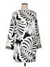 H&M 100% Polyester Print Silver Casual Dress Size 14 - photo 1
