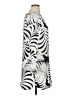 H&M 100% Polyester Print Silver Casual Dress Size 14 - photo 4