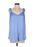Smythe 100% Polyester Blue Sleeveless Blouse Size S - photo 1