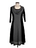 Robbie Bee Solid Gray Casual Dress Size M - photo 1