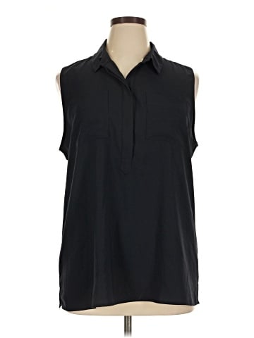 Ann Taylor Factory Sleeveless Button-Down Shirt (view 1)