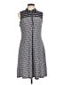MSK Polka Dots Blue Casual Dress Size M - photo 1