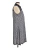 MSK Polka Dots Blue Casual Dress Size M - photo 4