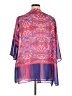 Susan Graver 100% Polyester Purple Cardigan Size 1X - photo 2