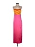 Alice + Olivia 100% Polyester Color Block Orange Pink Cocktail Dress Size 4 - photo 1
