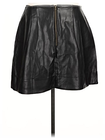 By Anthropologie Faux Leather Skirt (view 2)