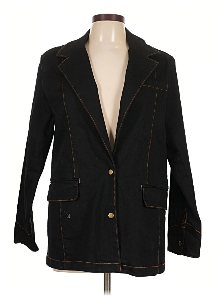 Pre-owned Lola Jeans Blazer Jacket In Black